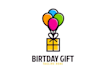 do modern party kids birthday event logo