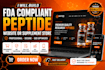 build fda compliant peptide website or supplement store