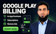 fix and integrate google play billing, in app purchases, and subscriptions