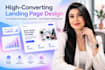 design a high converting landing page for  coaches and small business