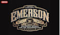 do create old english gothic typographic logo for your brand