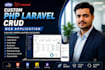 develop a custom PHP laravel crud web application