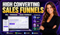 build high converting vsl funnel webinar product launch lead magnet sales funnel