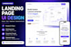 design a modern landing page UI UX in figma