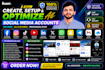 create setup and optimize all social media accounts