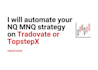 code your nq mnq strategy connect to tradovate or topstep x