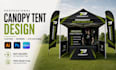 design  custom canopy tent table cover, feather flags, table covers