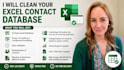 clean your excel contact database