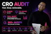 do a data driven conversion rate audit from your saas with fixes in 2 days