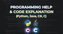 help you understand coding concepts in python c sharp and java