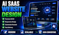 build a modern ai saas website, startup landing page, and software website