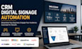 setup digital signage crm software automation
