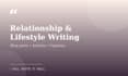 relationship blog posts and articles