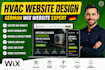build a german wix hvac website with local seo and booking
