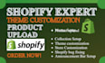 do shopify theme customization for dawn, prestige, impulse, motion, empire