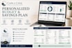 create a personalized monthly budget and savings plan