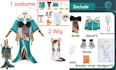 design pattern edges character design sew anime cloth pattern grading pattern