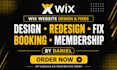 wix website design wix redesign wix booking website wix membership wix studio