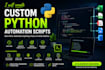 create custom python automation scripts for any task
