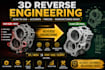 create accurate 3d reverse engineering, cad modeling, stl to step conversion