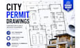 design city permit drawings, construction plans and architect blueprints