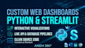build custom python streamlit web app and dashboard