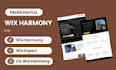 fix wix harmony, redesign wix harmony , redesign wix website