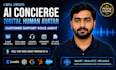 build real time ai receptionist avatar voice agent appointment booking CRM voip