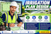 irrigation plan lawn sprinkler drip irrigation autocad cad drawings