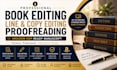 do professional book editing, line and copy edit, proofreading, amazon kdp