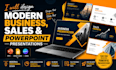 design modern business, sales, and powerpoint presentations