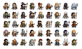 make retro pixel art characters, game assets, and pixel sprites