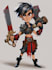 draw 2d game character illustration