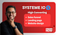 setup sales funnel systeme io landing page systeme io website design
