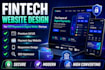 design fintech, p2p payment, digital wallet, and banking website payment app web