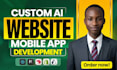 do ai mobile app development, build ai website, ai chatbot, seo ai visibility