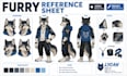 draw vrchat avatar reference sheet vtuber character sheet fursona oc
