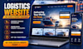design a converting logistics website, cargo website for freight companies