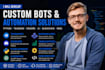 develop telegram discord crypto trading bot web3 blockchain ai automation