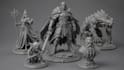 3d miniature, dnd, warhammer 40k, 3d figurine, action figure, tabletop model