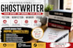 ghostwrite self help memoirs book and autobiography novel