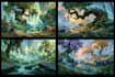 make pixel art scene or background