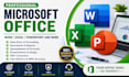 do microsoft word, excel, powerpoint, and office tasks