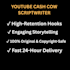 write engaging faceless youtube cash cow video scripts