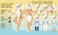 anthro ref sheet fursona character reference sheet nsfw furry reference sheet