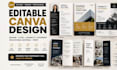 do editable canva resume flyer capability statement educational material print