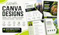 do editable canva resume flyer capability statement educational material print