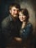 draw couple portrait for wedding illustration