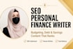 write SEO personal finance and fintech blog content