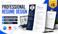 redesign your resume into a modern professional CV